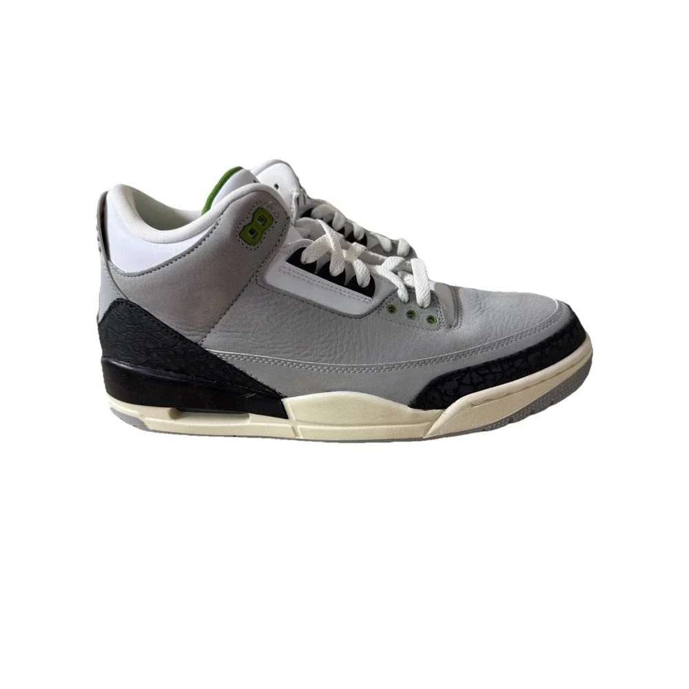 Nike Air Jordan 3 Retro Chlorophyll Grey Green | 136064-006 Size Men 10.5